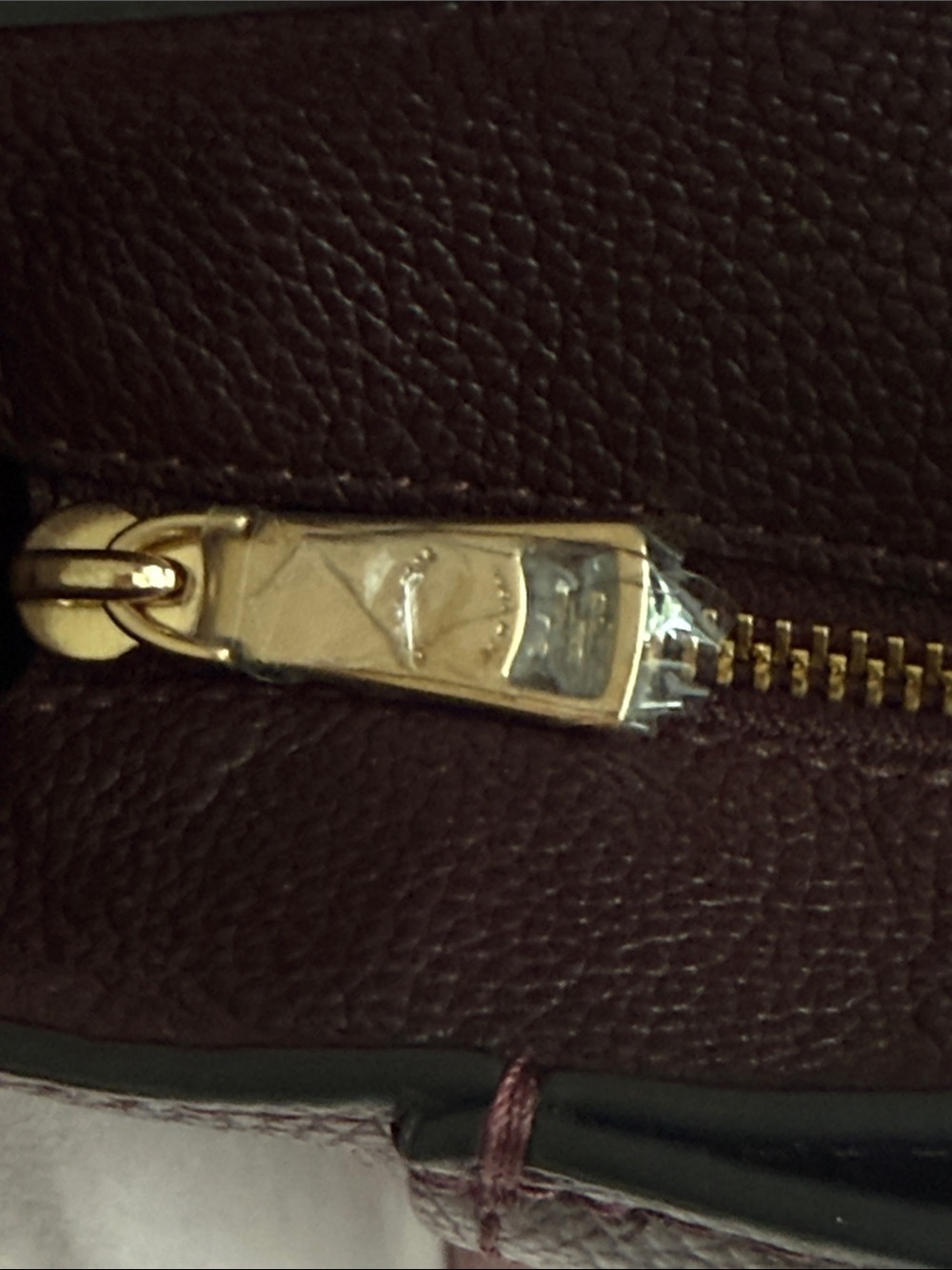 Coach 57107 Turnlock Chain Tote 27 in Oxblood - Picture 7 of 11